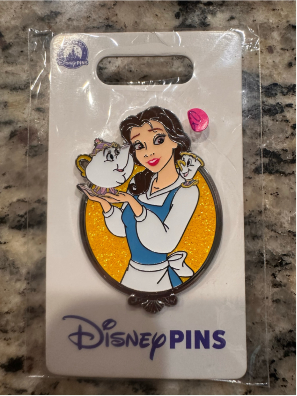 2025 Disney Parks Princess Portrait Silver Frame beauty and beast belle OE Pin